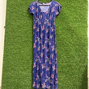 I Love H2O Women's Maxi Dress S/P purple Pink Floral Short Sleeve Casual‎